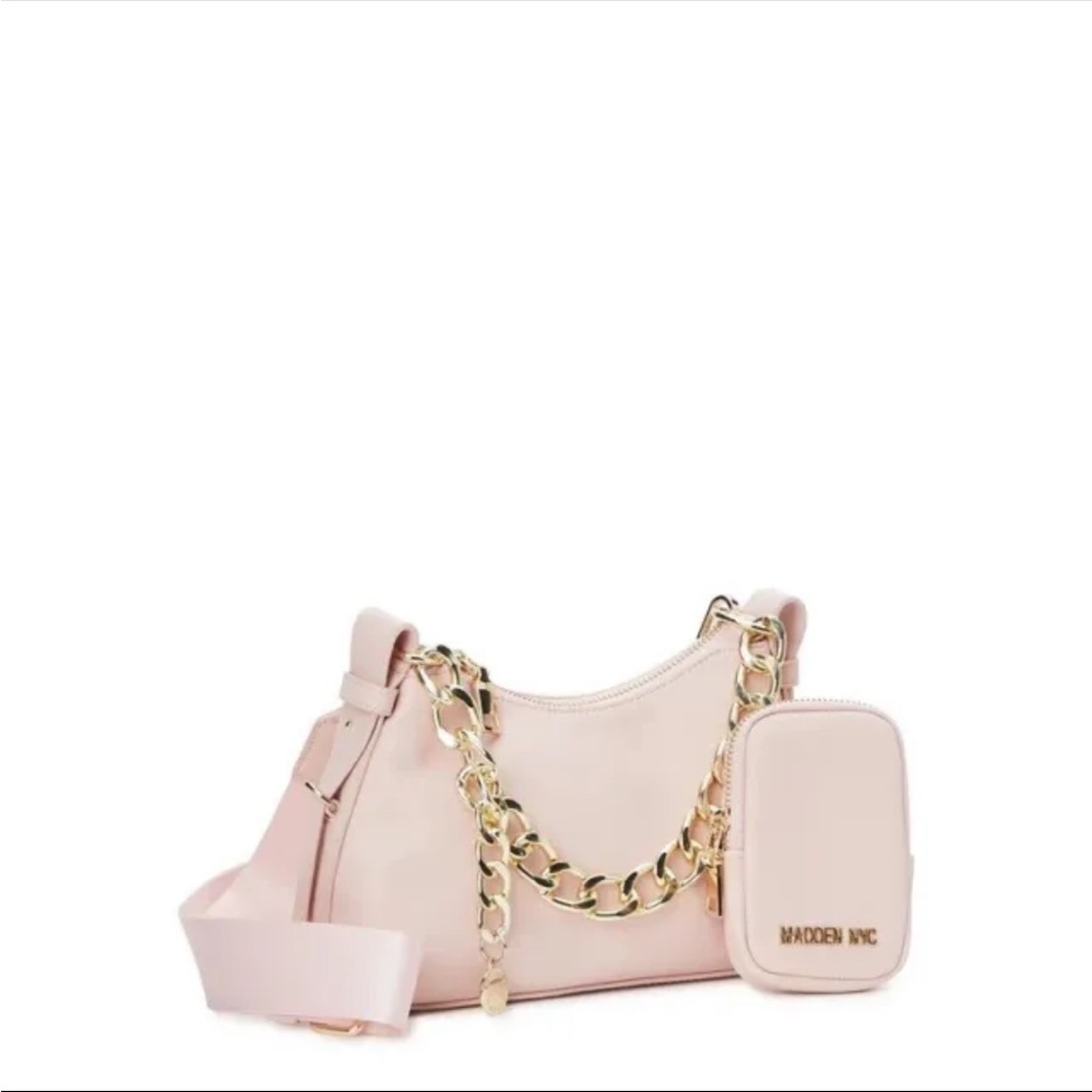 Madden NYC Charm Chain Crossbody Bag with Removable Pouch